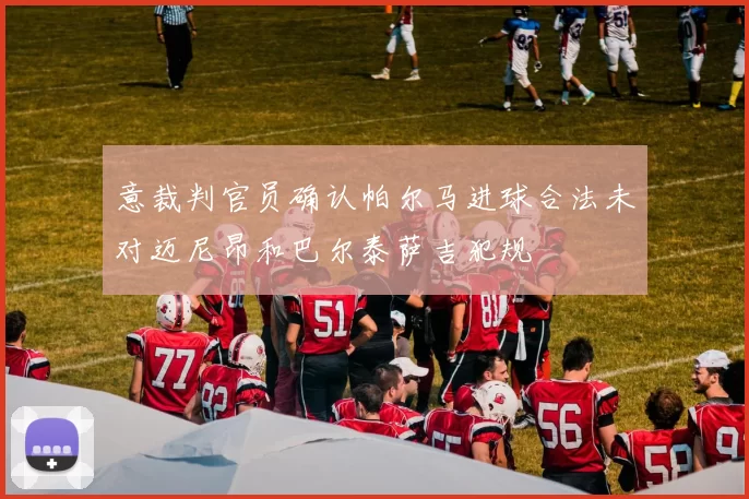 意裁判官员确认帕尔马进球合法未对迈尼昂和巴尔泰萨吉犯规